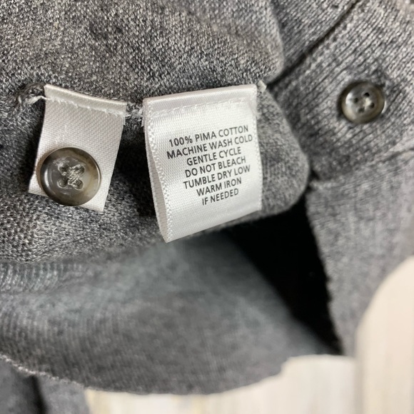 LOFT cardigan Pima cotton gray color - Picture 3 of 5